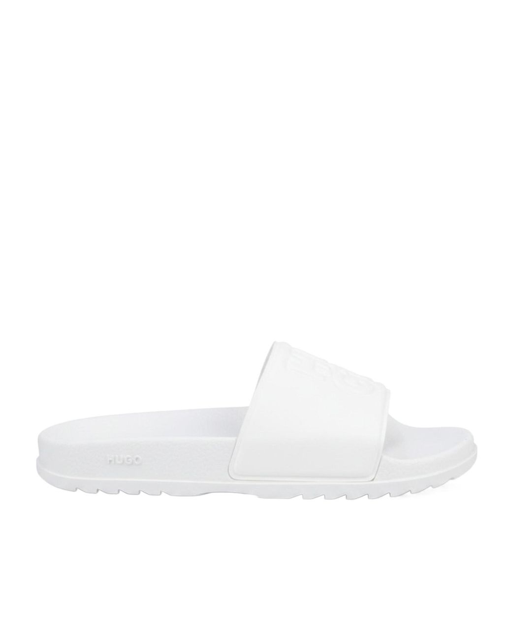 Boss White Simple Versatile Slippers