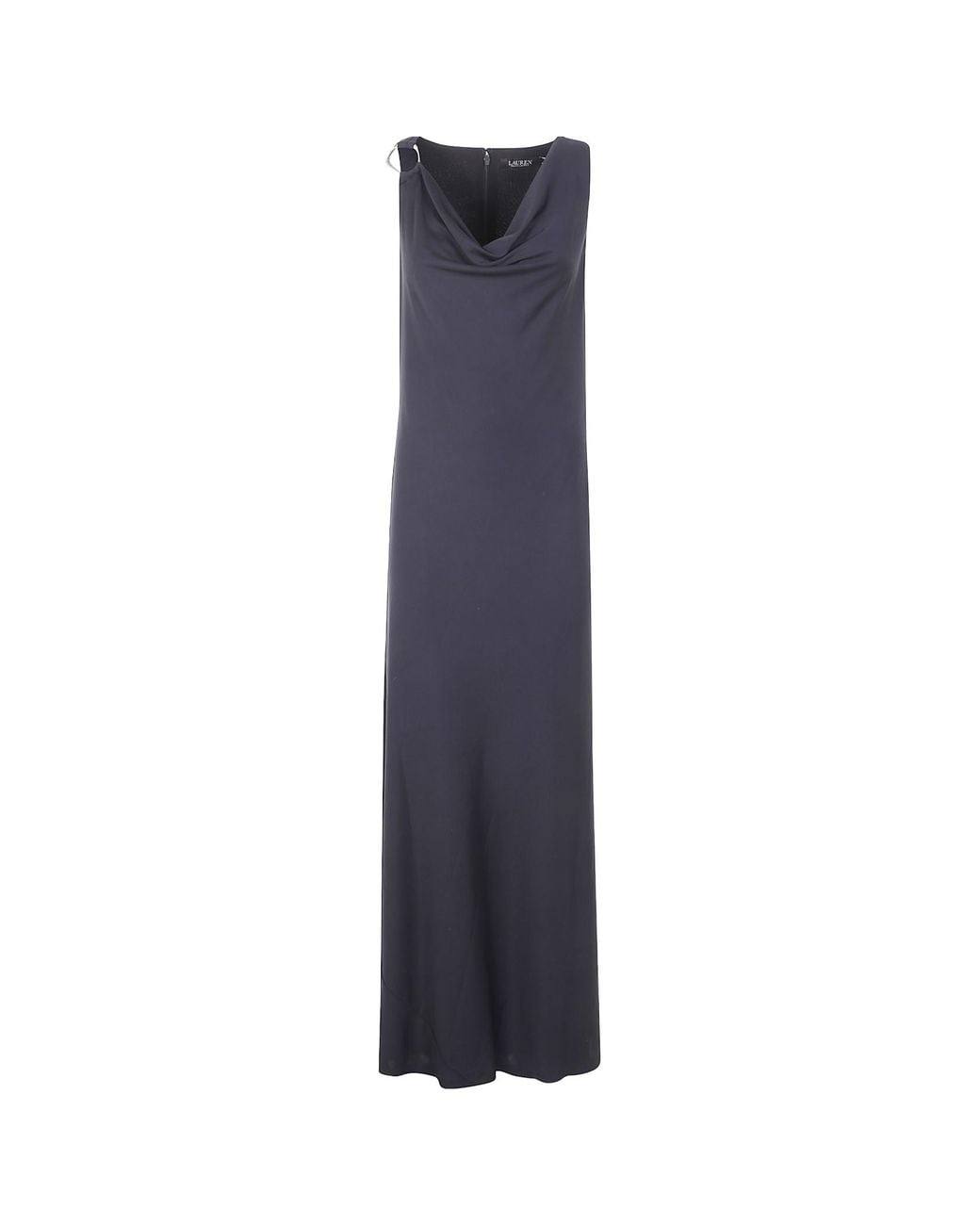 Ralph Lauren Blue Lauren Elkanah Sleeveless Gown Dress
