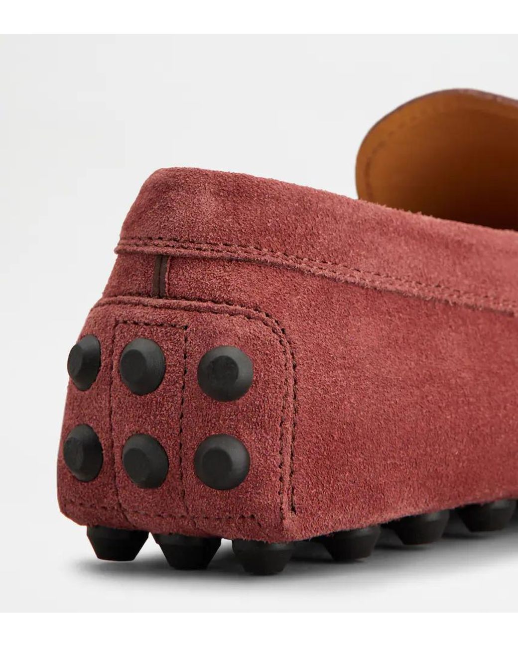 Tod's Red Round-Toe Loafers for men