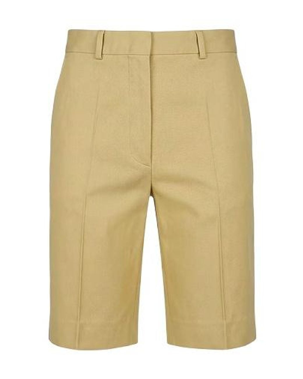 Sportmax Natural Minimal Solid Shorts