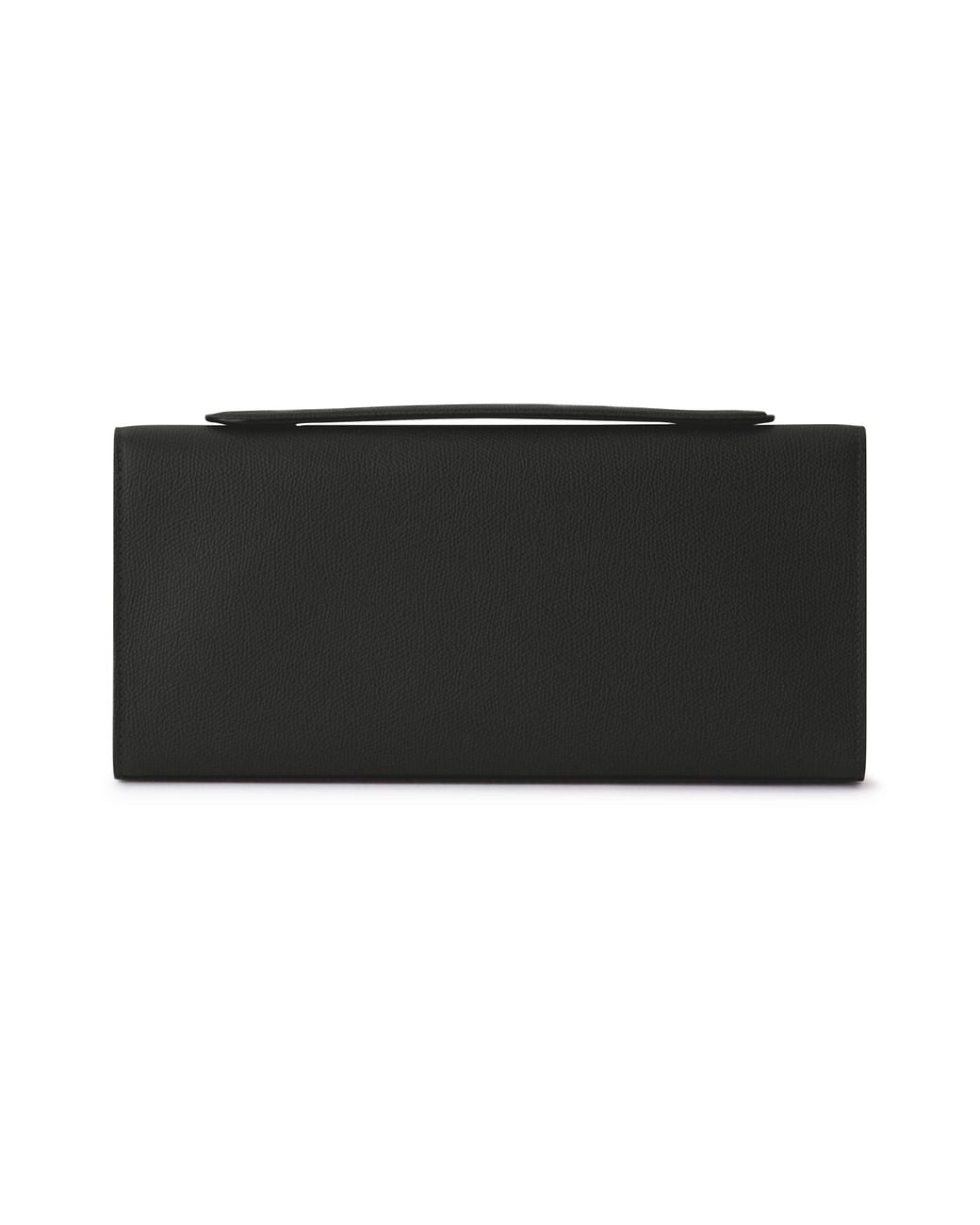 Valextra Black Goldchain Clutch