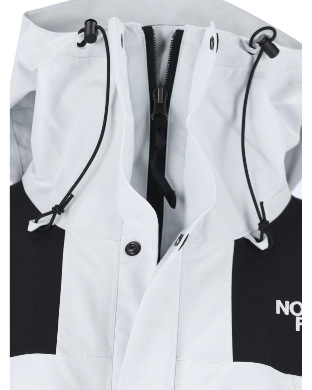 The North Face White Panelled Hooded Jacket for men