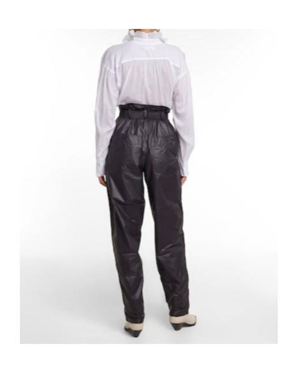 Isabel Marant Blue Eklaliga High-Rise Ripstop Pants