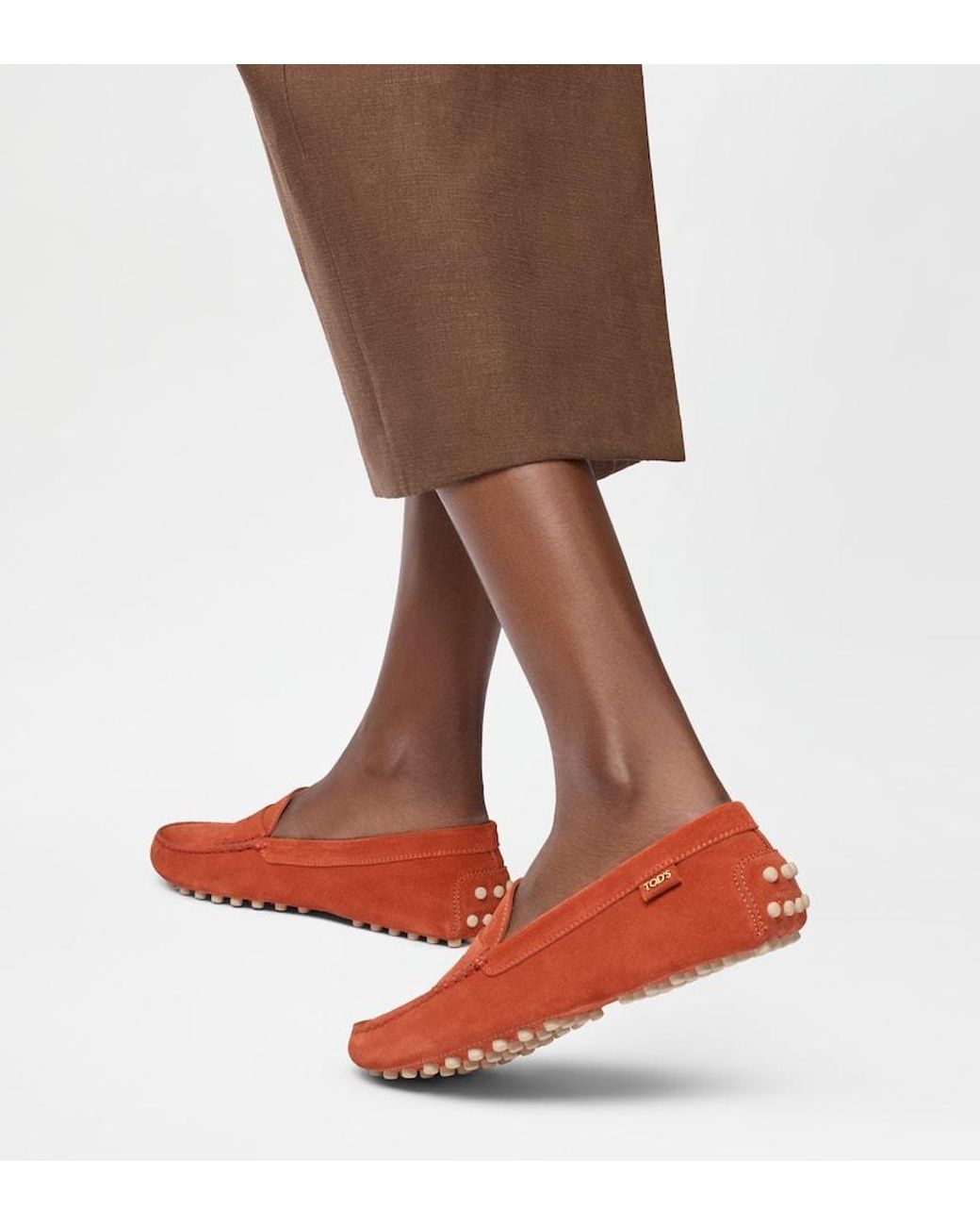 Tod's Brown Gommino Driving Loafers