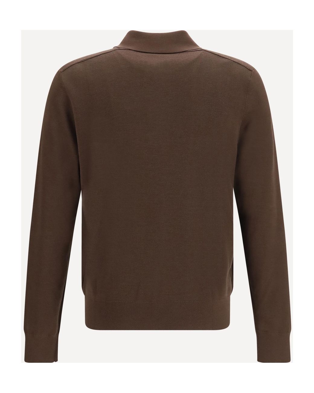 Burberry Black Marcus Long-Sleeve Polo Sweater for men