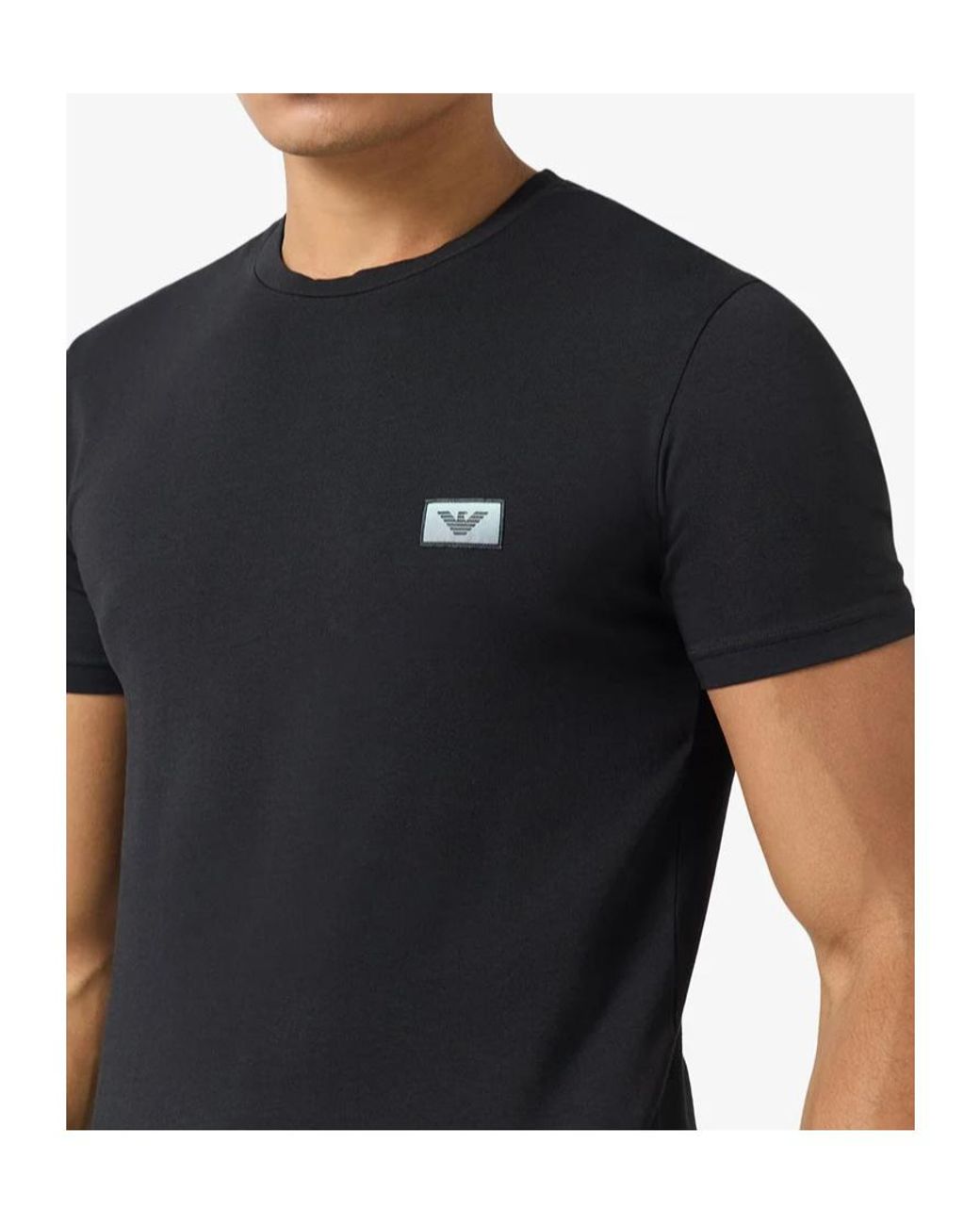 Emporio Armani Black Short-Sleeved T-Shirt for men