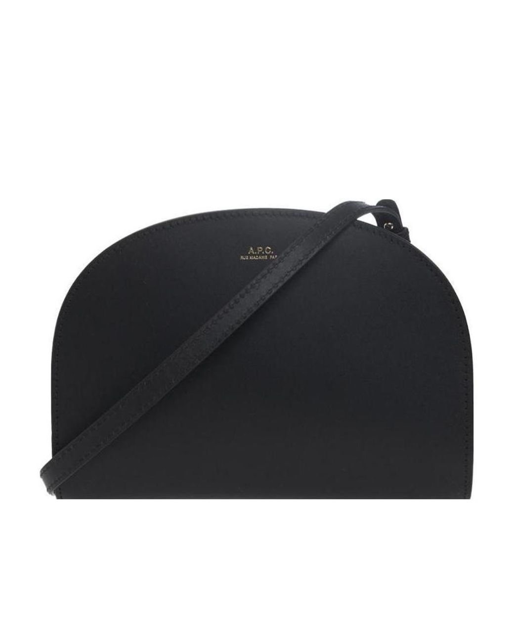 A.P.C. Black Demi Lune Clutch Bag