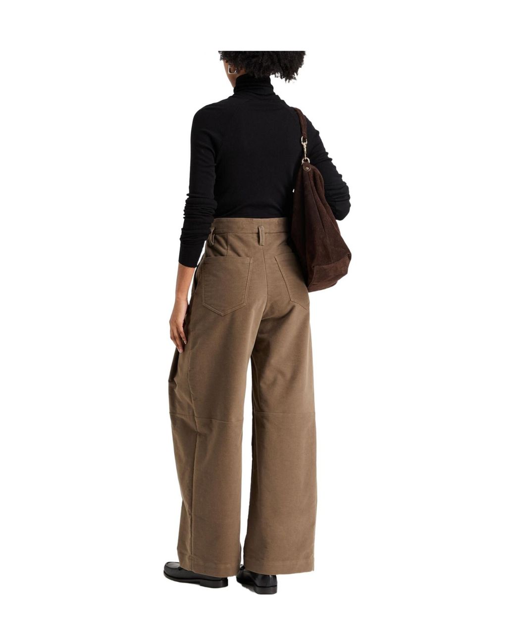 Brunello Cucinelli Natural Plain Colour Casual Trousers