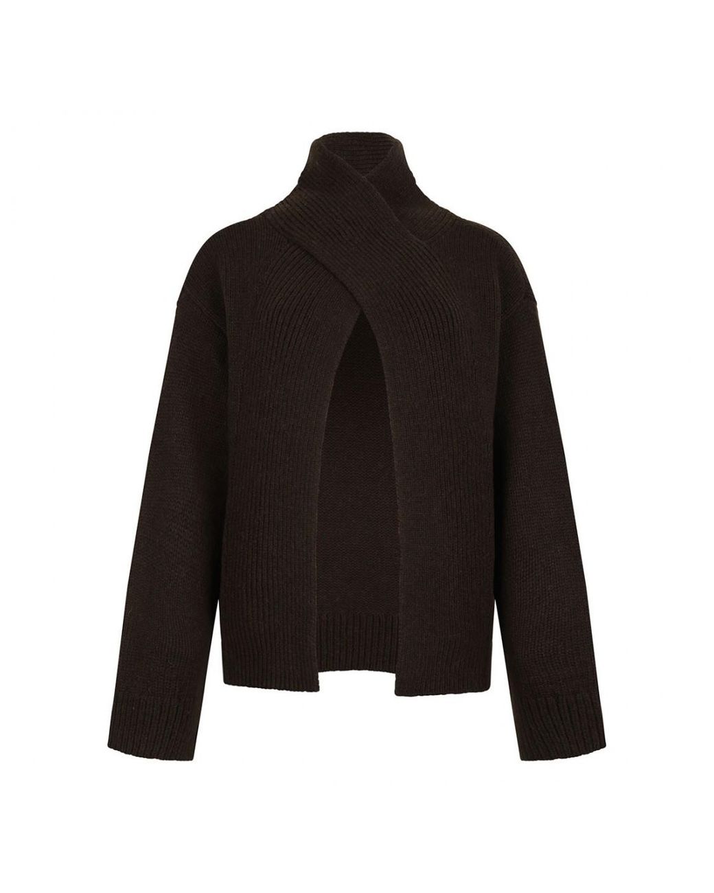 Ganni Black Crossed Strapped Open-Back Pullover