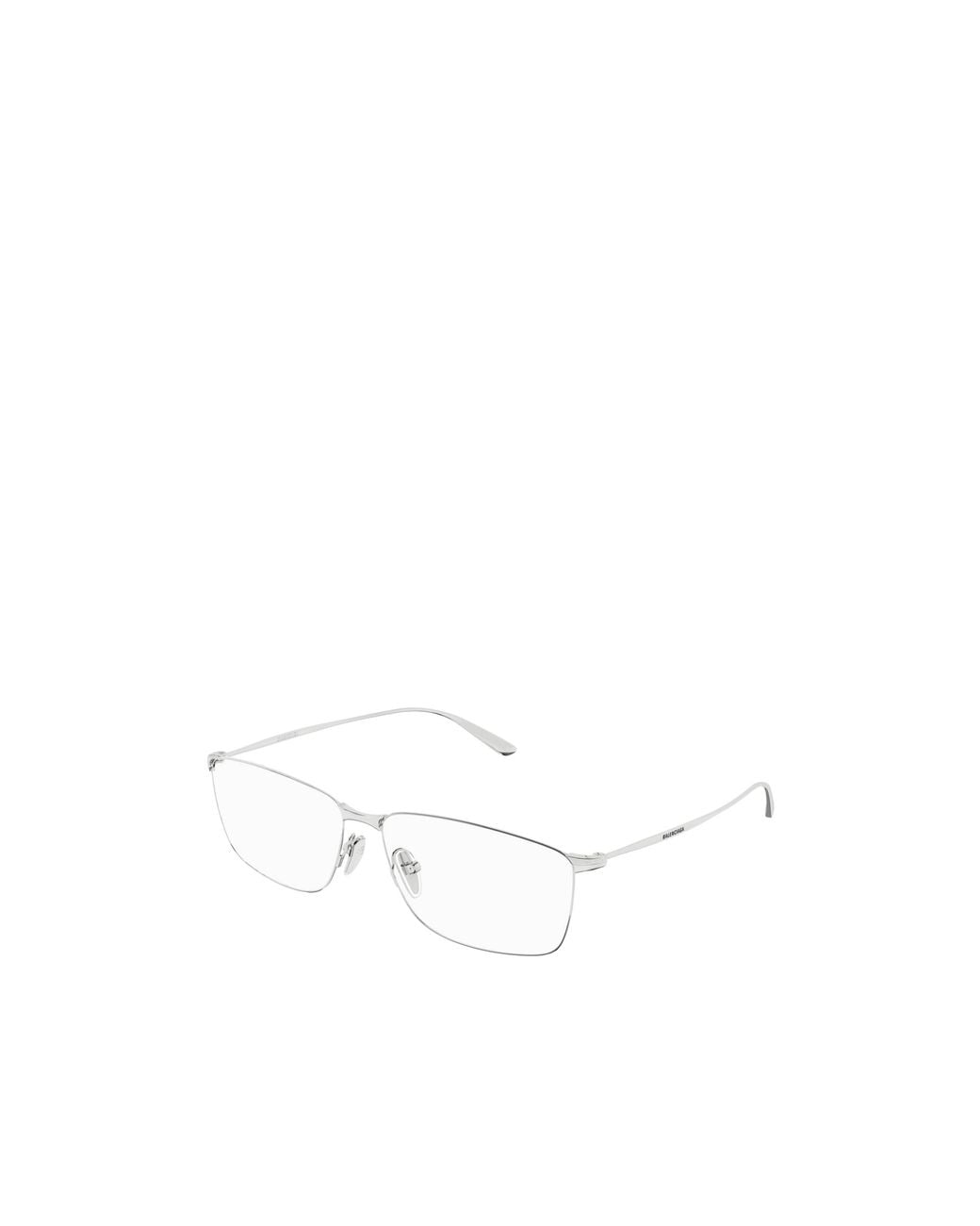 Balenciaga White Eyewear Rectangle Frame Glasses for men