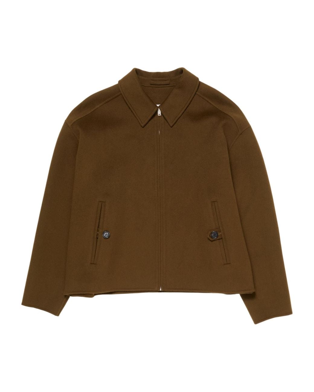 Acne Brown Zip-Up Long Sleeved Jacket for men