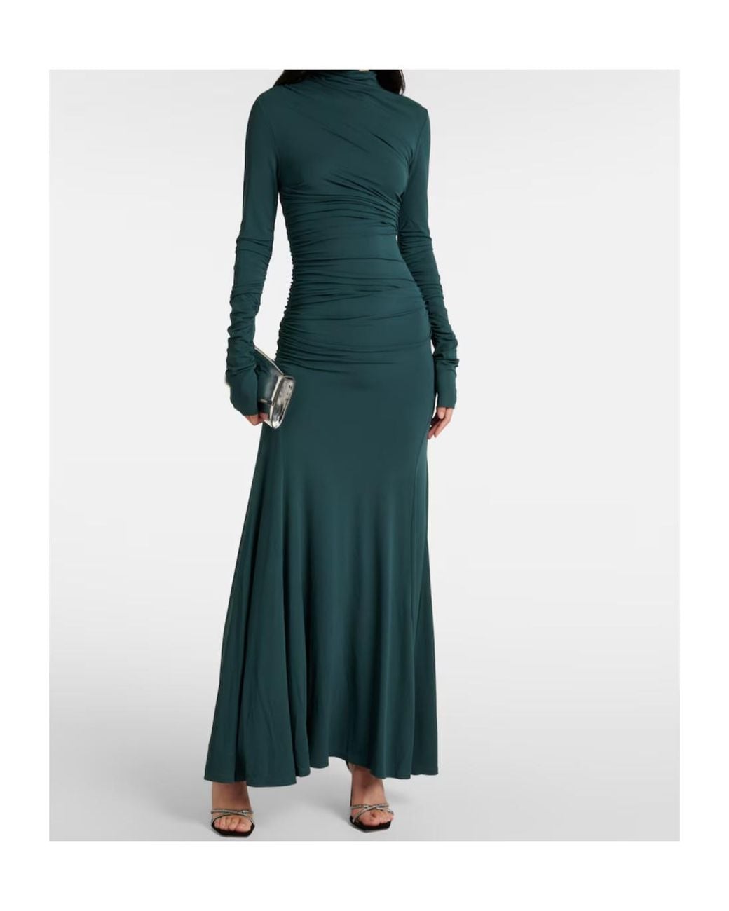 TOVE Green Africa Crêpe Jersey Maxi Dress