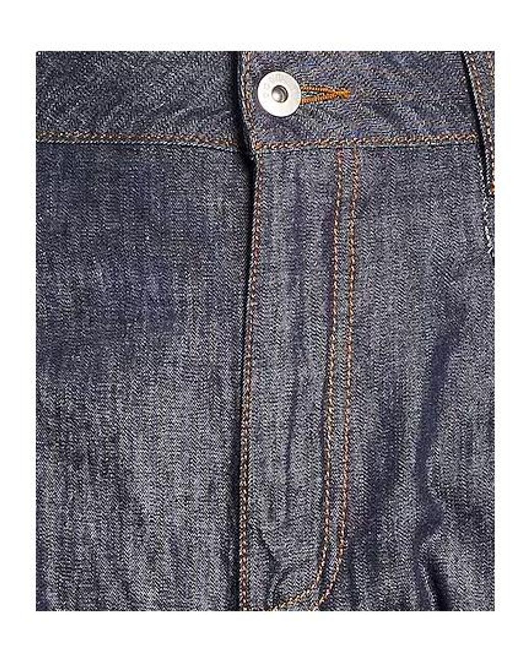 Burberry Blue Dark Wash Denim Cargo Pants