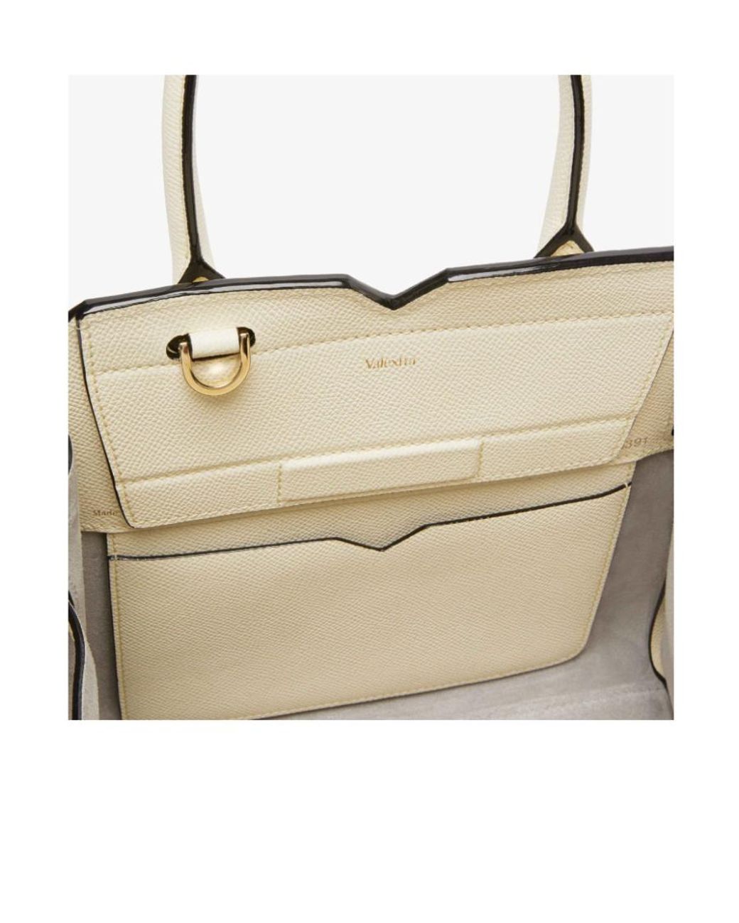 Valextra Natural Milano Mini Top Handle Bag