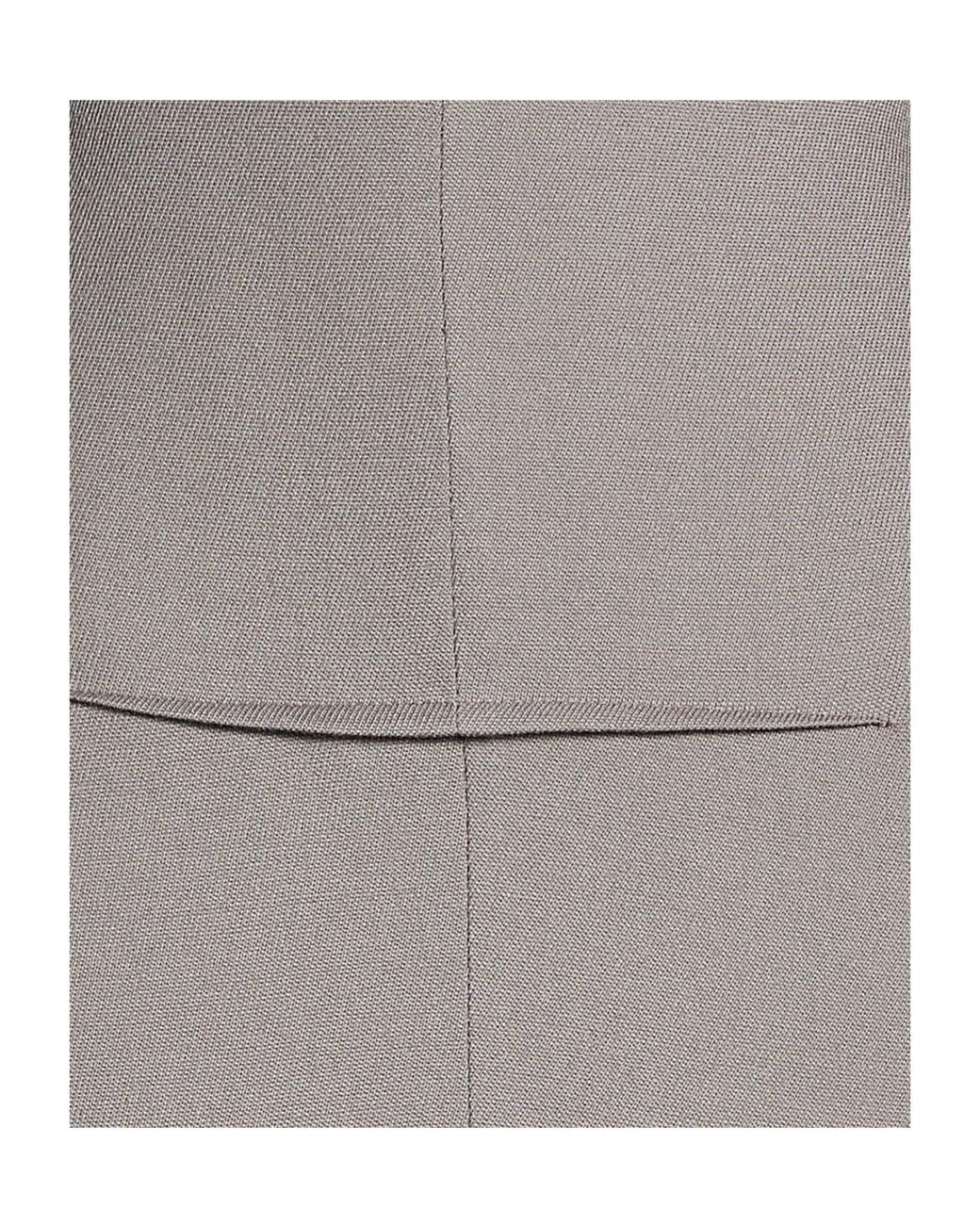 Rick Owens Gray Wool Skirt