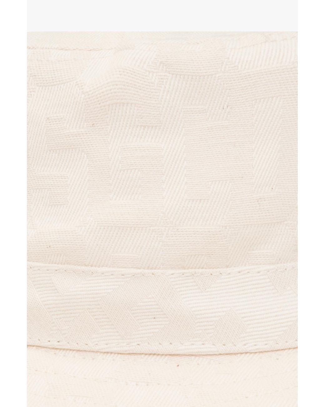 Gcds White Monogram Drawstring Bucket Hat