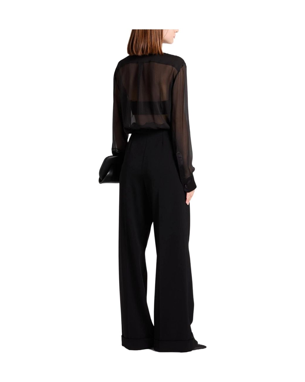 Dolce & Gabbana Black Shirt Silk, Elastane