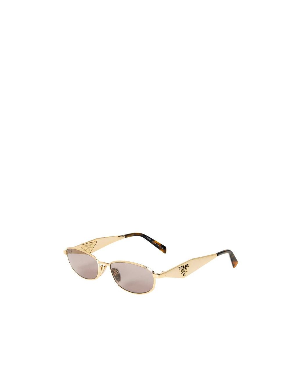 Prada Metallic 0Pr D51S Oval Sunglasses
