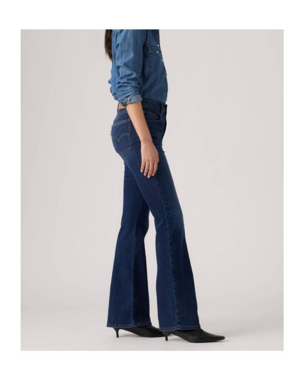 Levi's Blue 726 High-Rise Flare Jeans