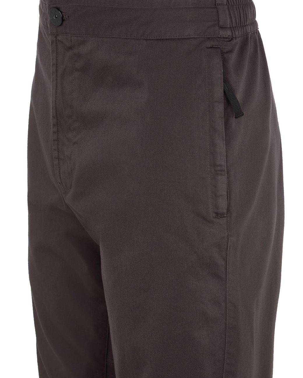 Stone Island Gray Elasticated Waist Casual Pants for men