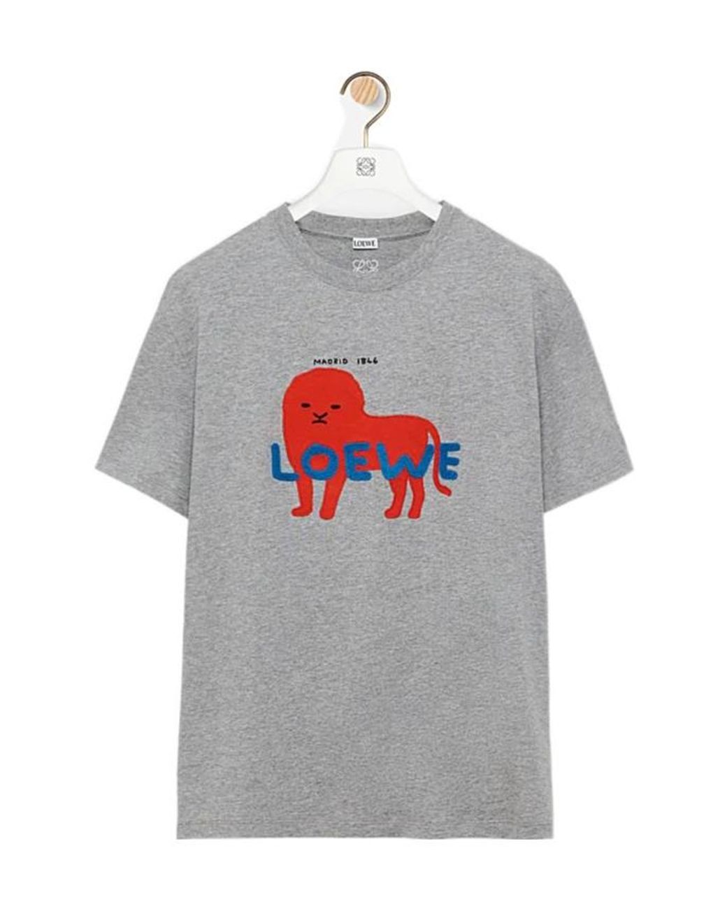 Loewe Gray Relaxed Fit T-Shirt for men