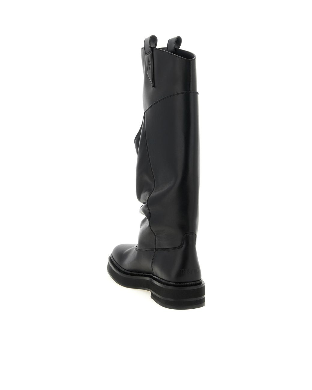 The Attico Black 'Robin Passeggiata' Combat Boots