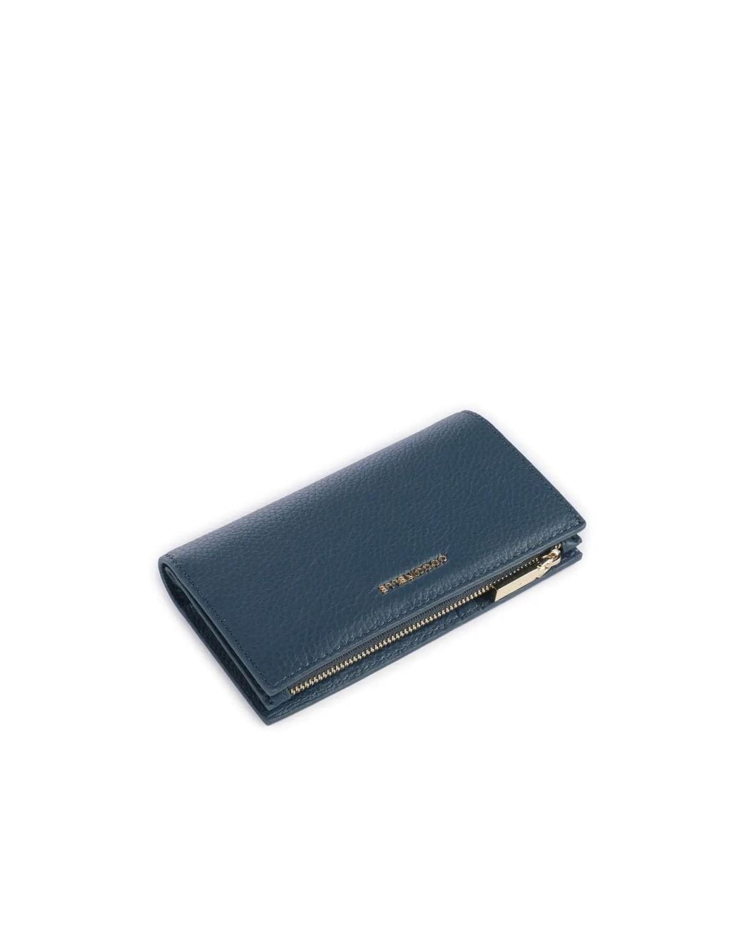 Coccinelle Blue Logo Lettering Zipped Wallet