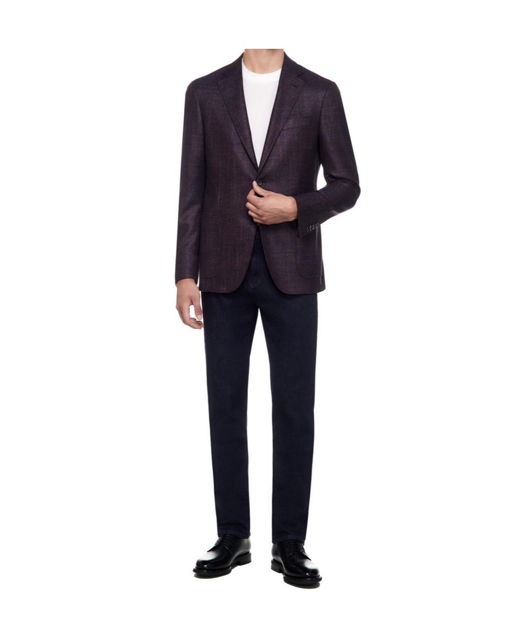 Canali Blue Regular Straight-Leg Jeans for men