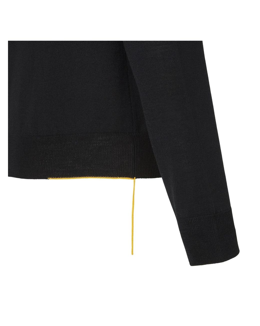 Fendi Black Wool Sweater for men