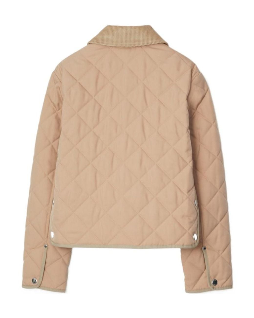 Burberry Natural Long-Sleeved Quilted Jacket