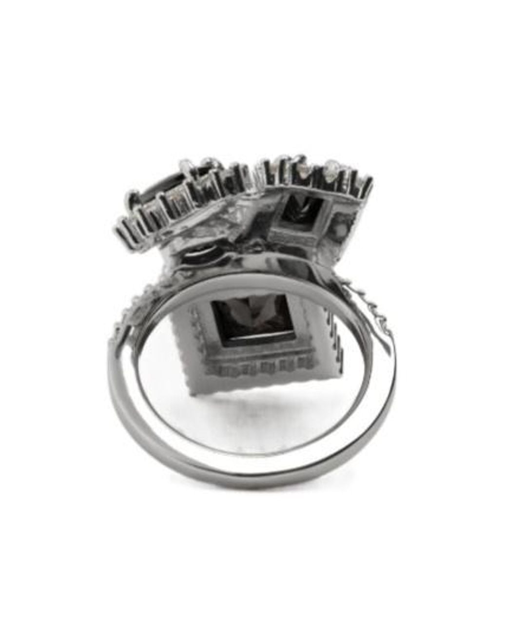Maison Margiela Gray Embellished Cluster Ring
