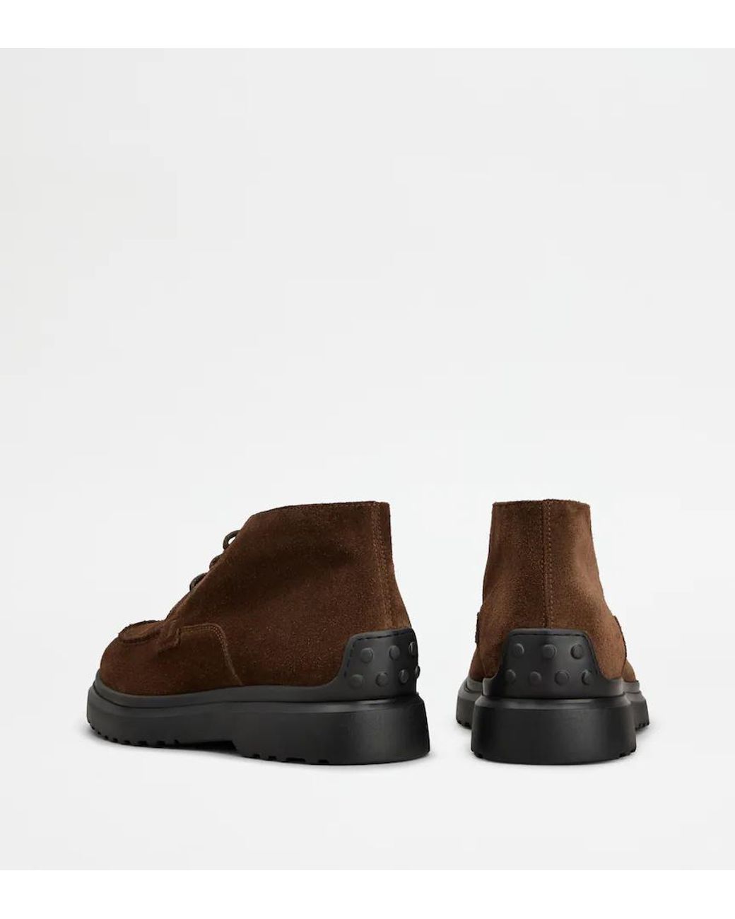 Tod's Brown Carrarmato Light Ankle Boots for men