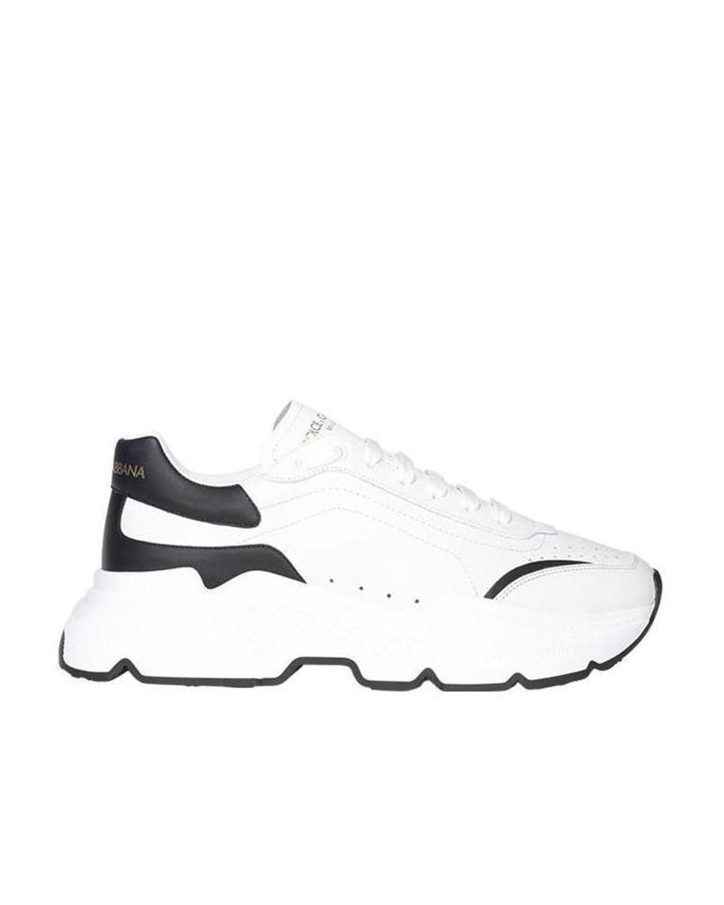 Dolce & Gabbana White Splicing Casual Sneakers for men