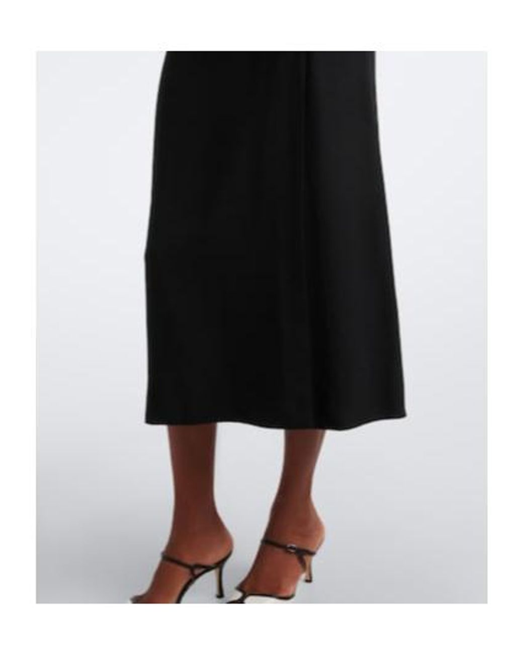Alessandra Rich Black Lace-Trimmed Cady Midi Dress