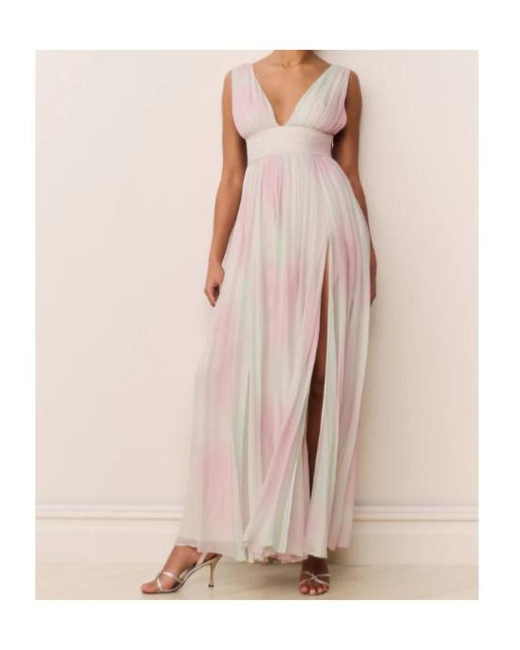 LoveShackFancy White Madeleine Pleated Maxi Dress