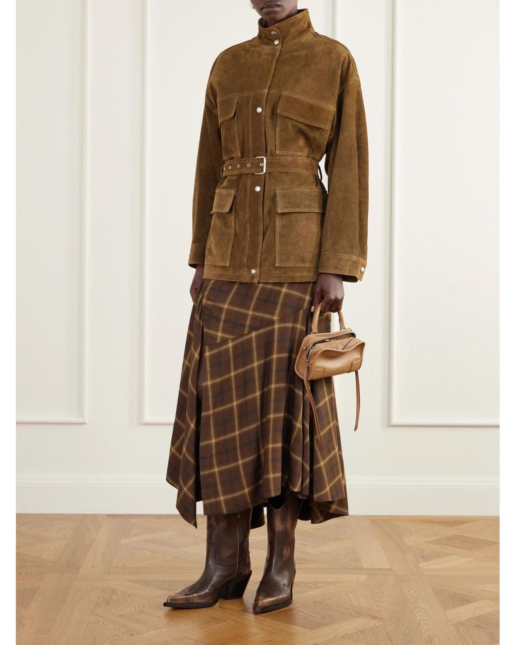 Paris Texas Brown Embroidered Leather Ankle Boots