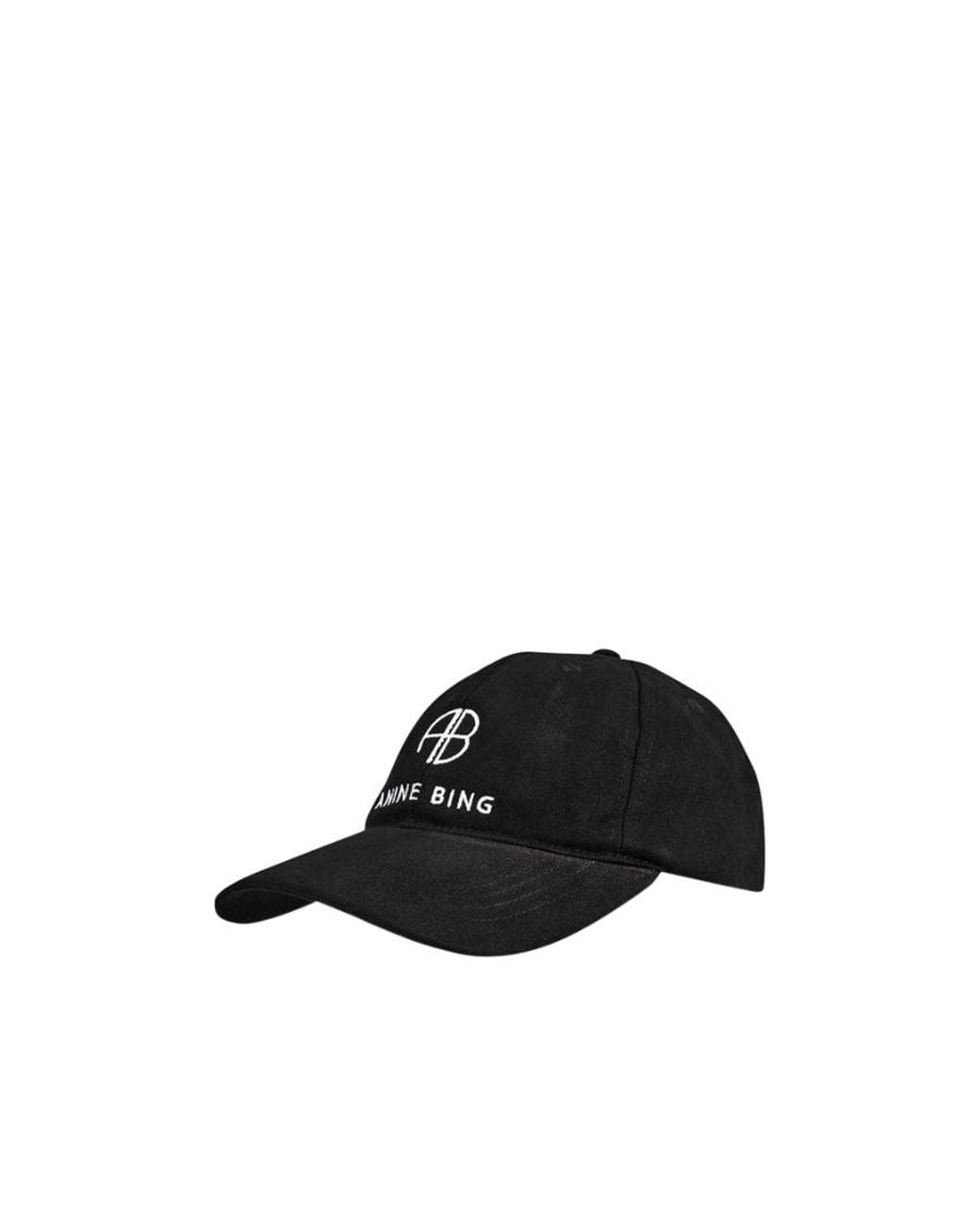 Anine Bing Black Logo Baseball Cap