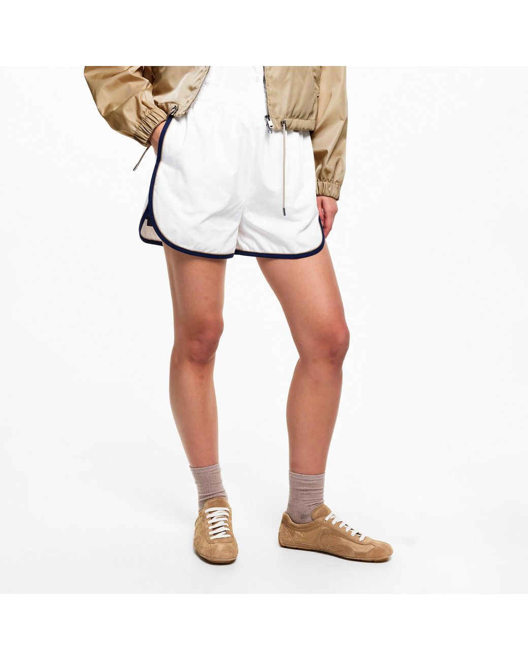 Prada Gray Nylon Shorts Ld62