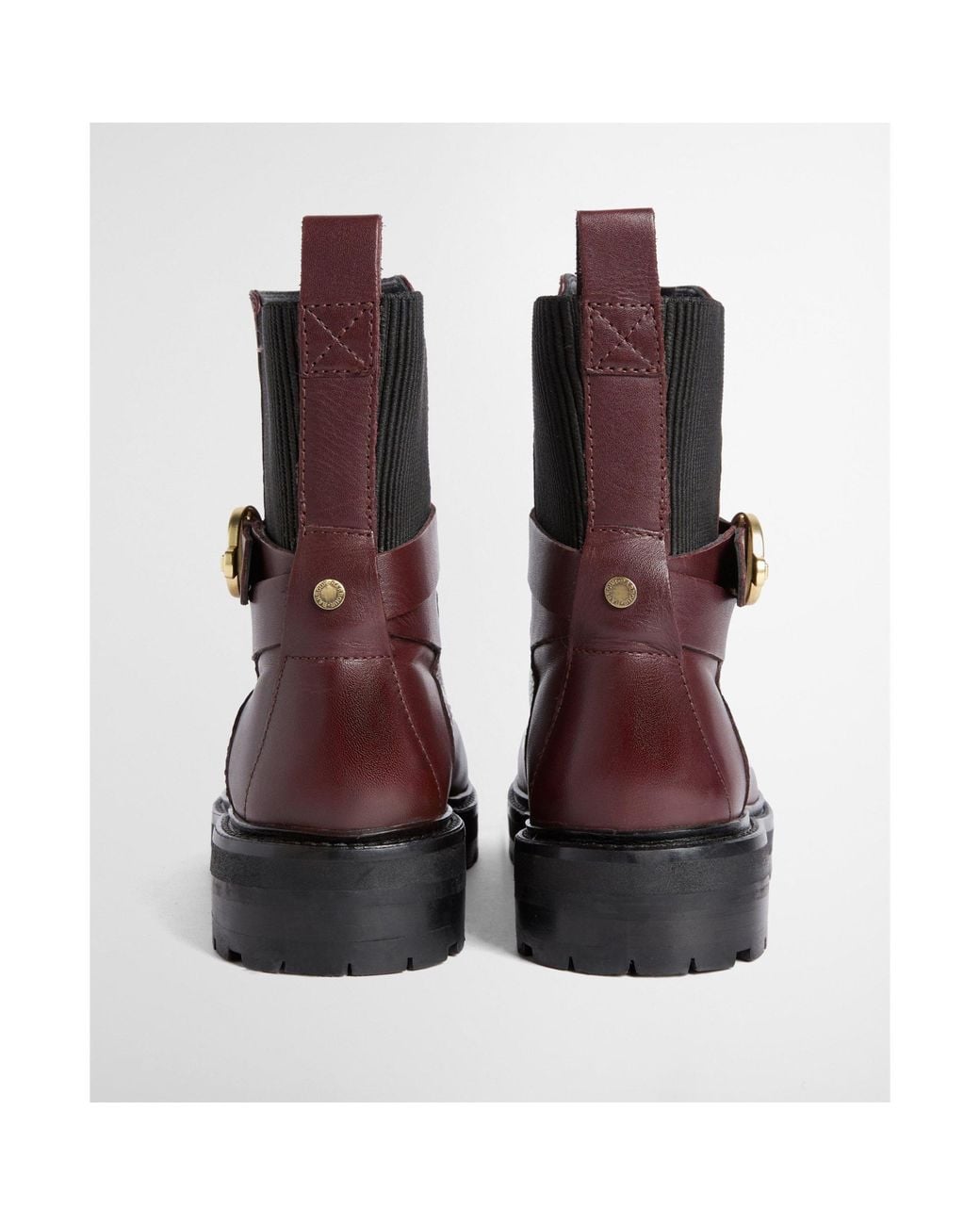 Barbour Brown Leather Mid Calf Boot