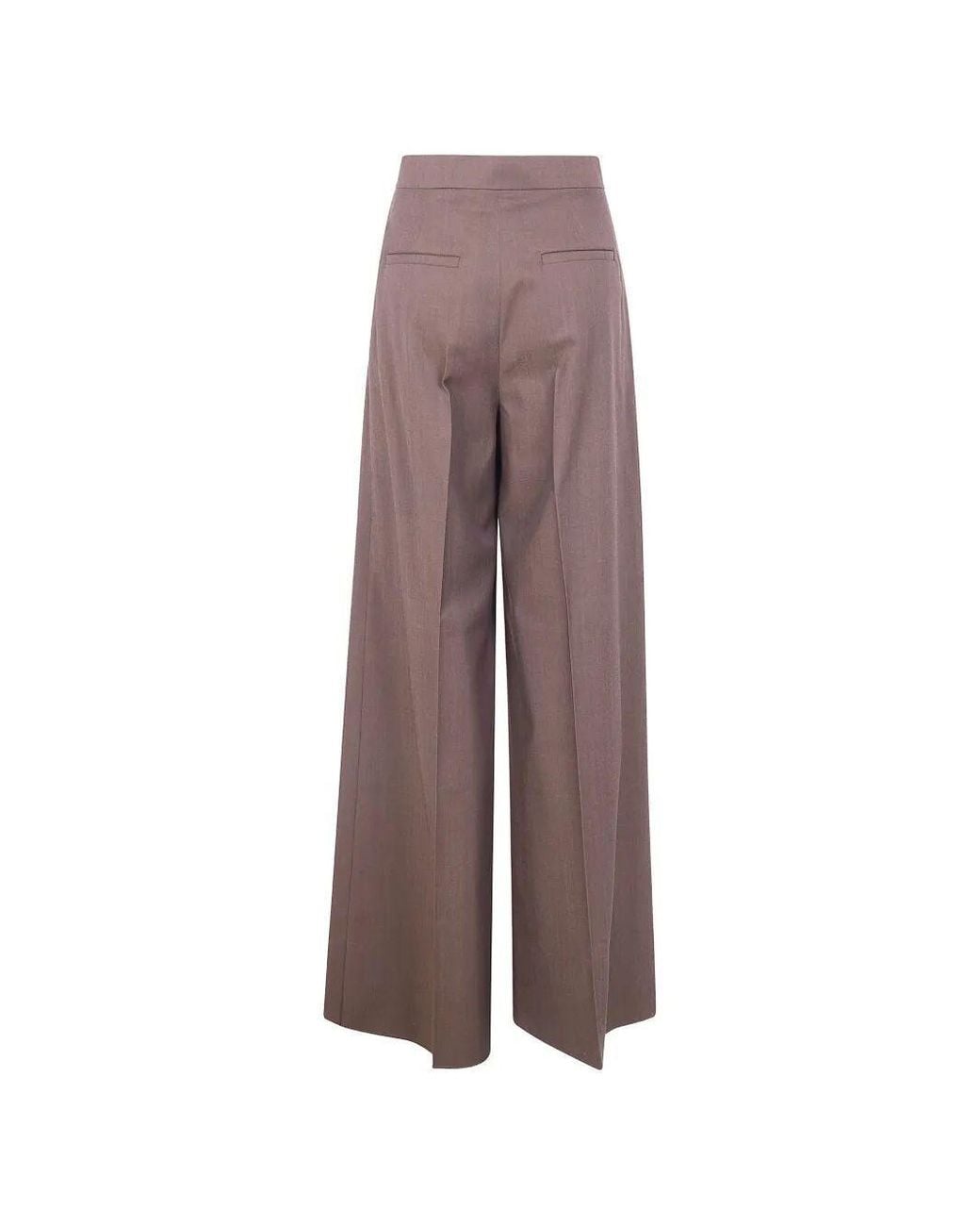 Max Mara Brown Quorum Pleated Pants