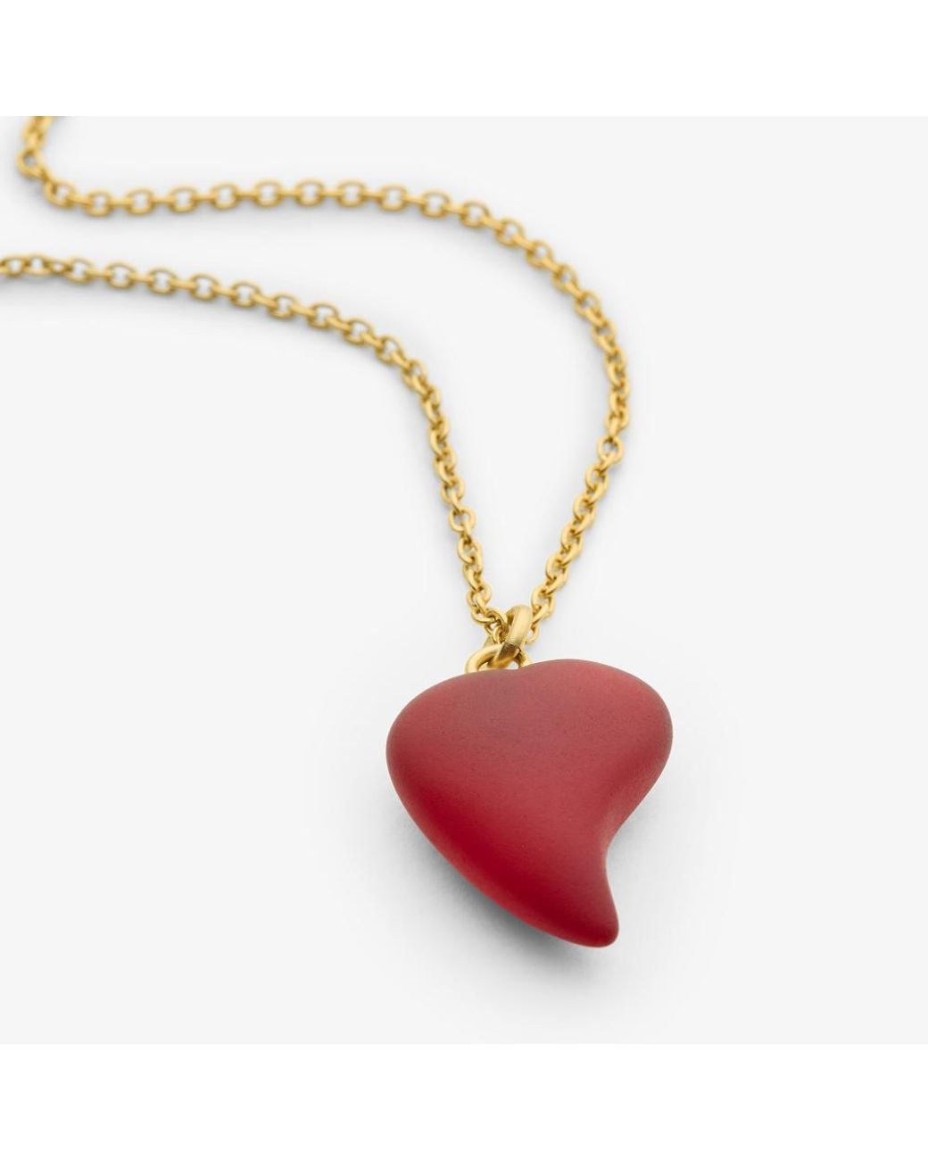 Fendi White Heartbeat Necklace