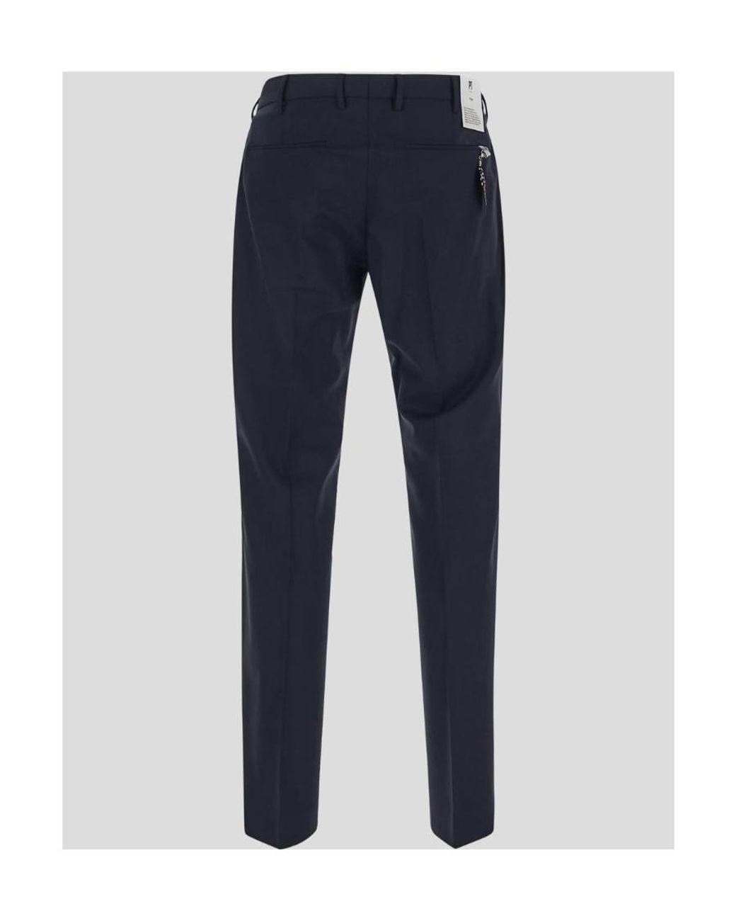 PT01 Blue Pt Torino Dieci Virgin Wool Trousers for men