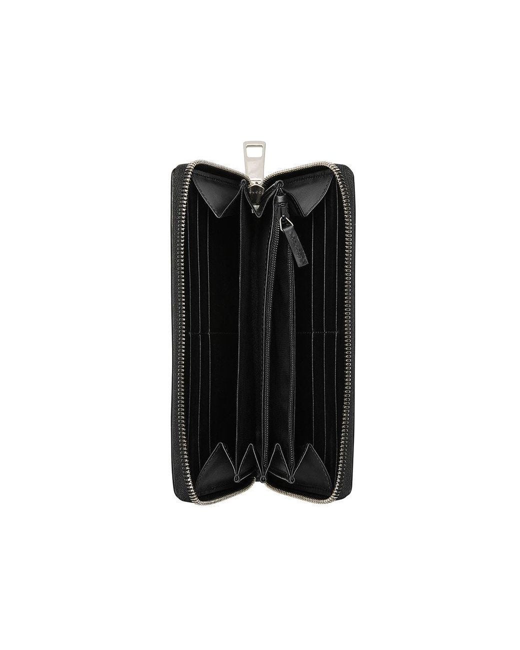 Gucci Black Signature Zip Around Wallet for men