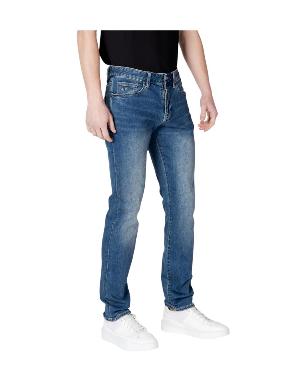 ARMANI EXCHANGE Blue Five-Pocket Jeans for men