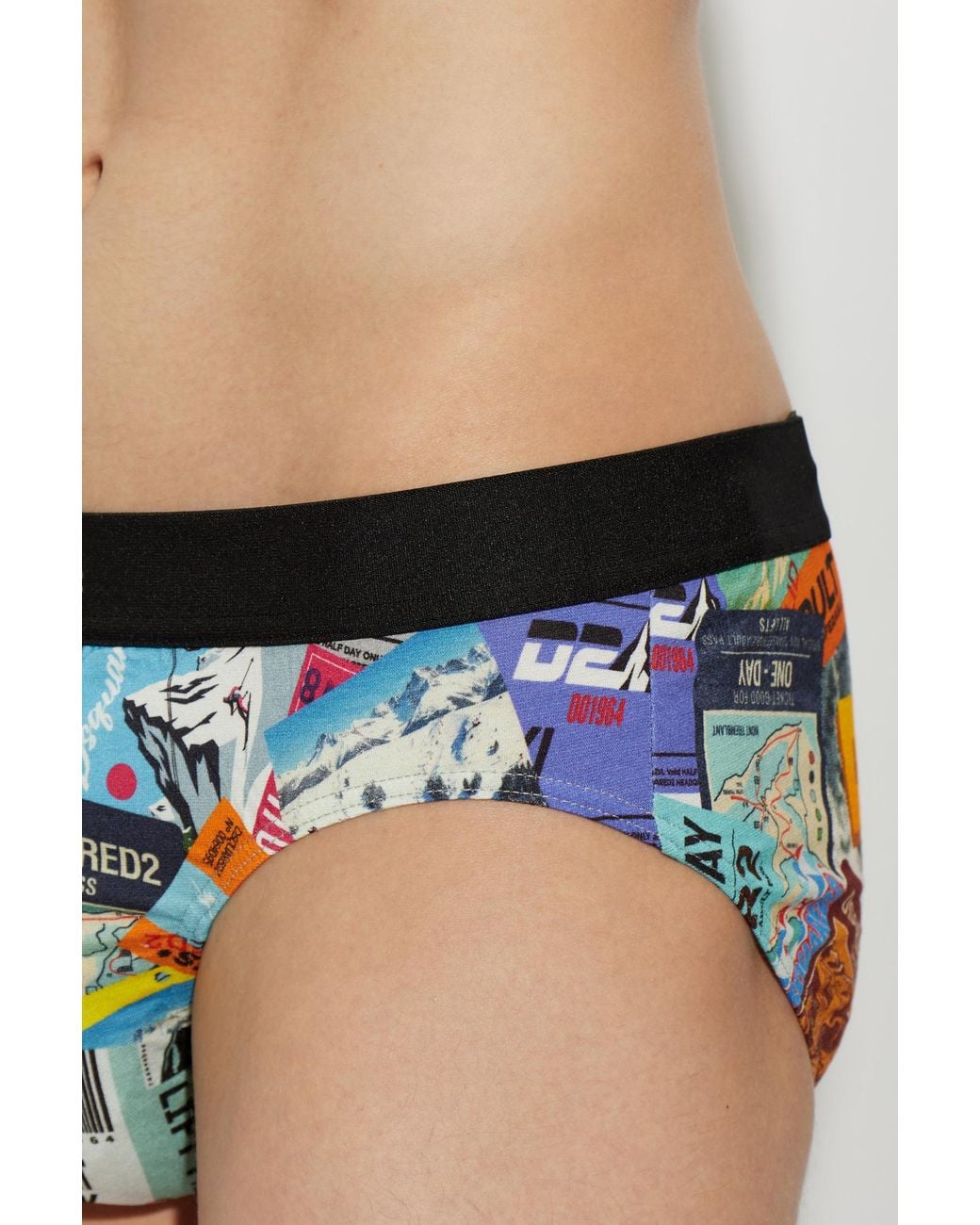 DSquared² White Signature Briefs for men