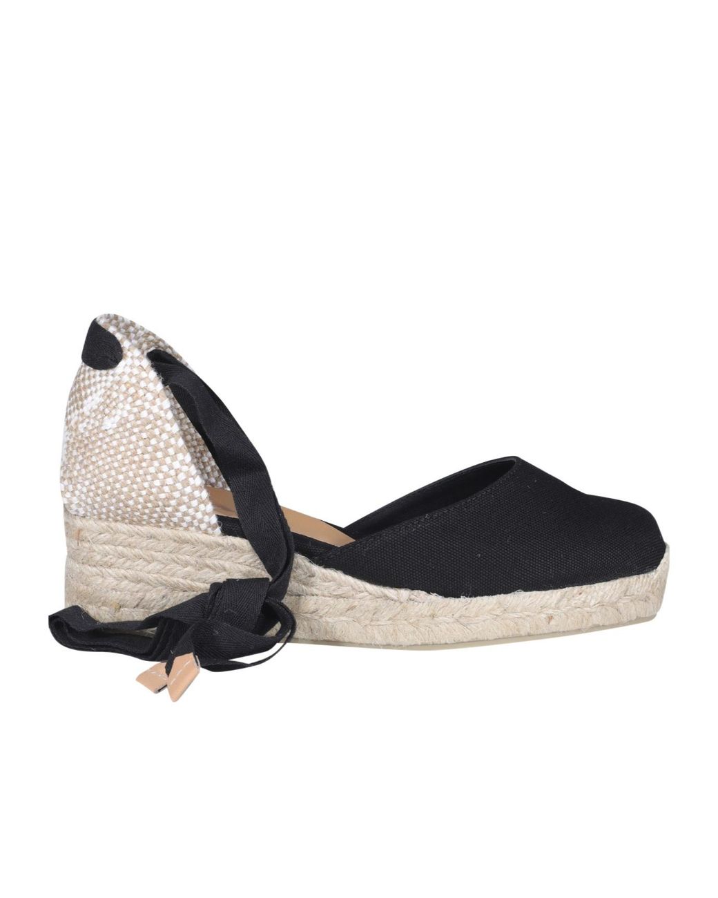 Castaner Black Castañer Carina Ankle Strapped Wedge Espadrilles