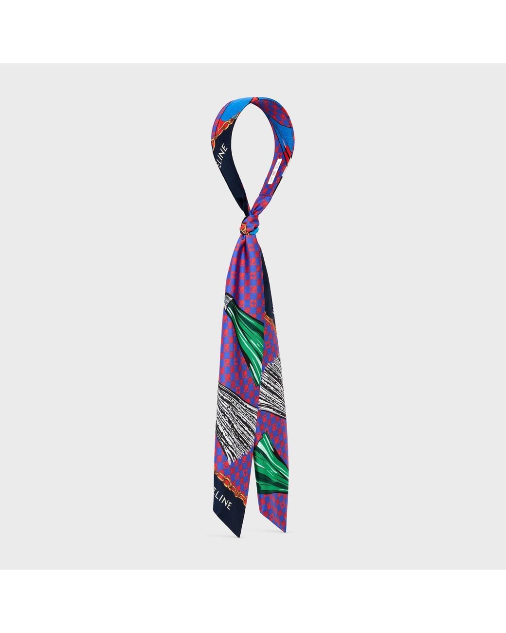 Céline White Foulard Headband