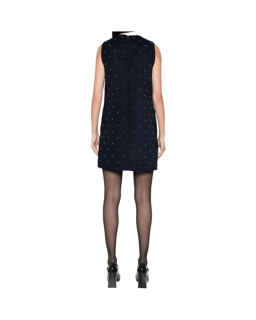 P.A.R.O.S.H. Black Stud-Embellished Dress