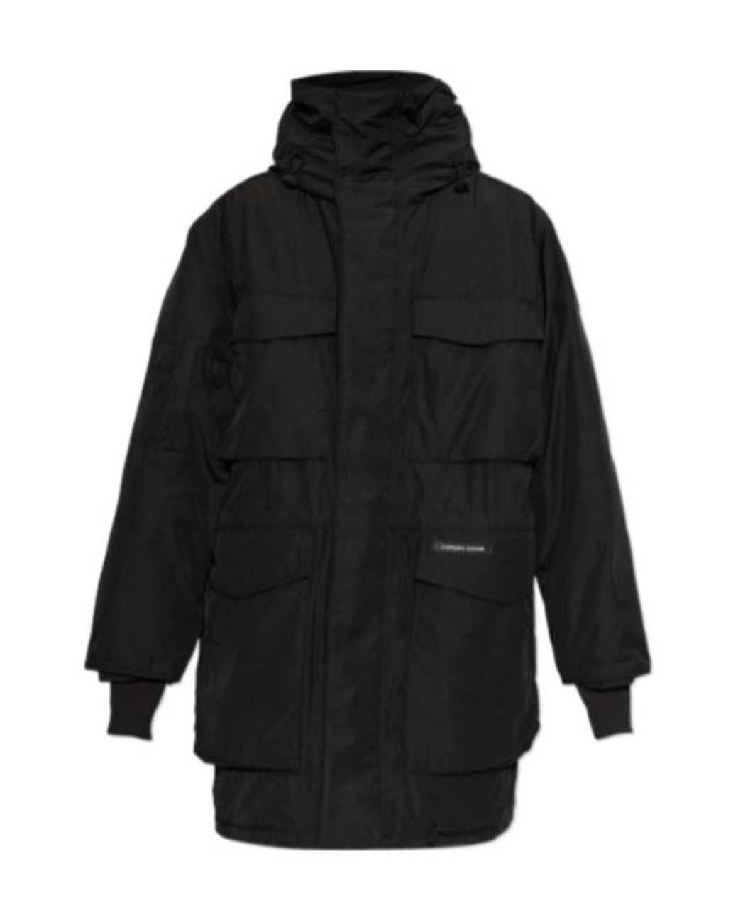 Canada Goose Black Long-Sleeve Hooded Down Jacket for men