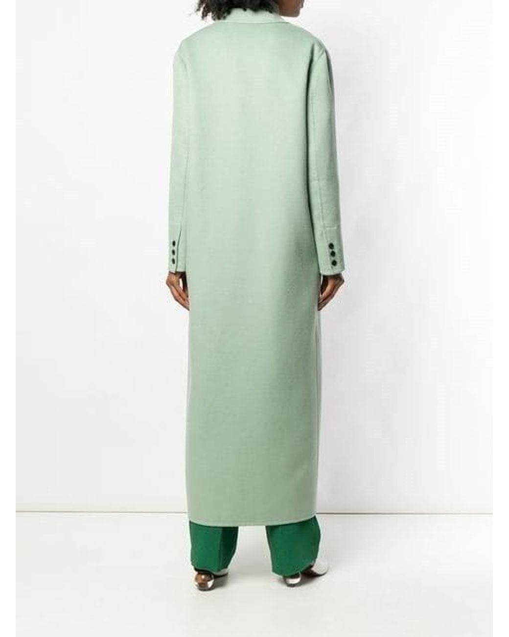 Valentino Green Long Buckle Coat